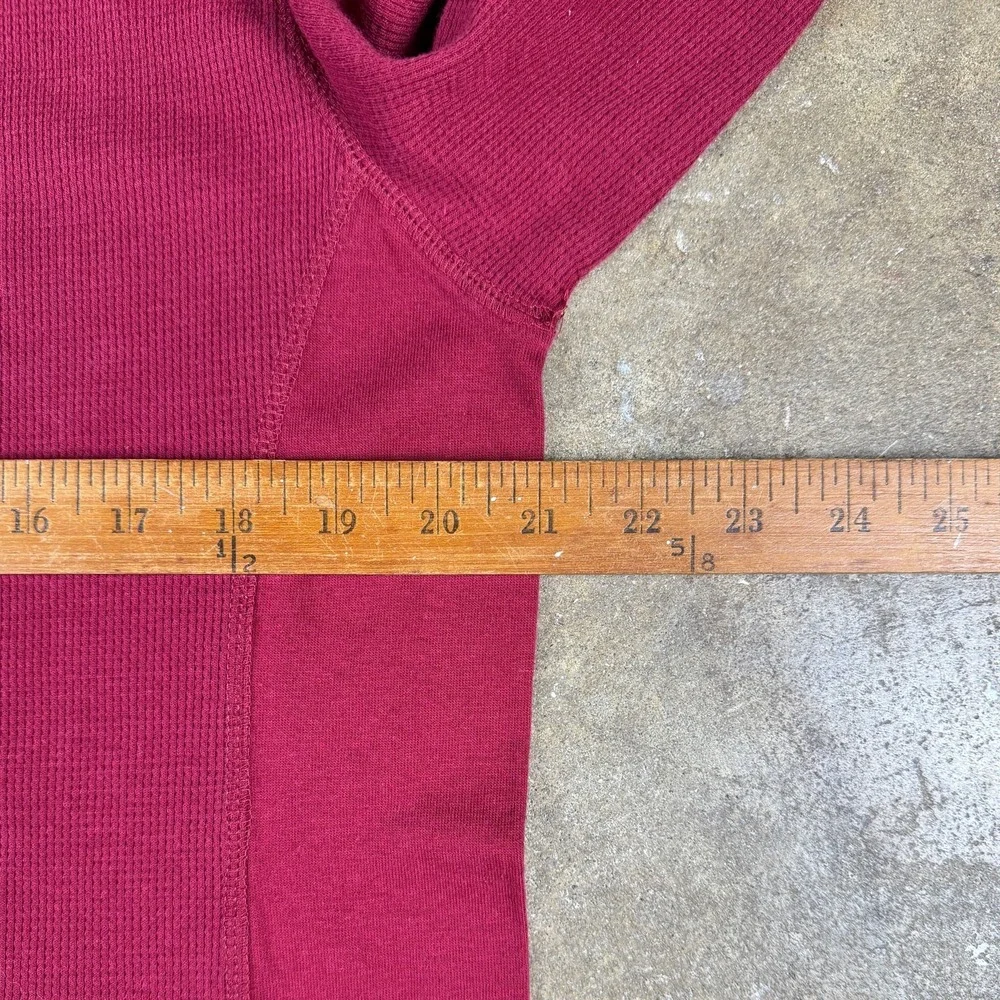 Levi's Thermal Long Sleeve Shirt Men's‎ XL Deep Red Burgundy Eagle Graphic Logo